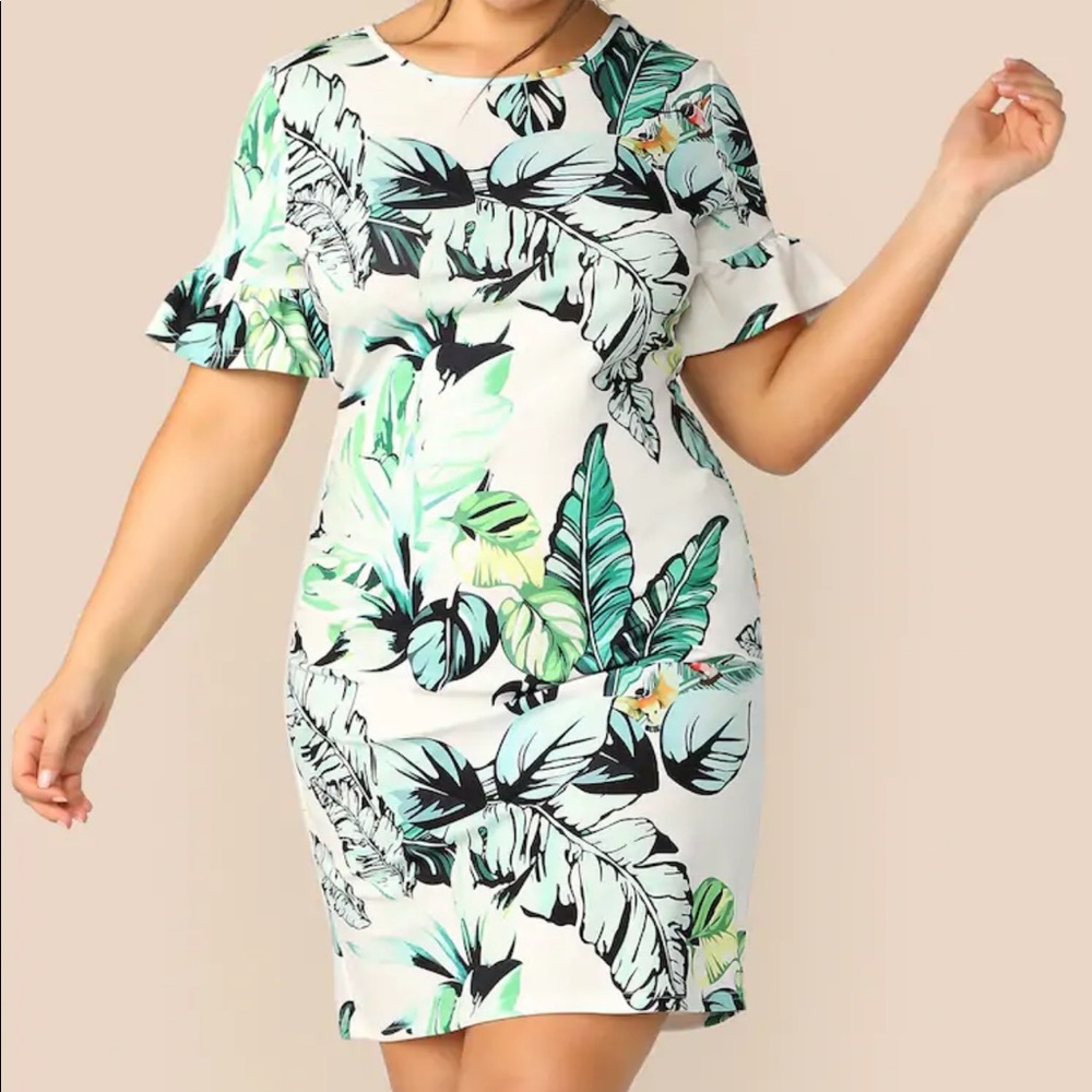 Floral print dress
